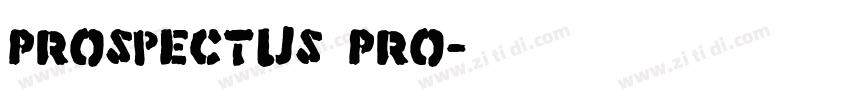 Prospectus Pro字体转换